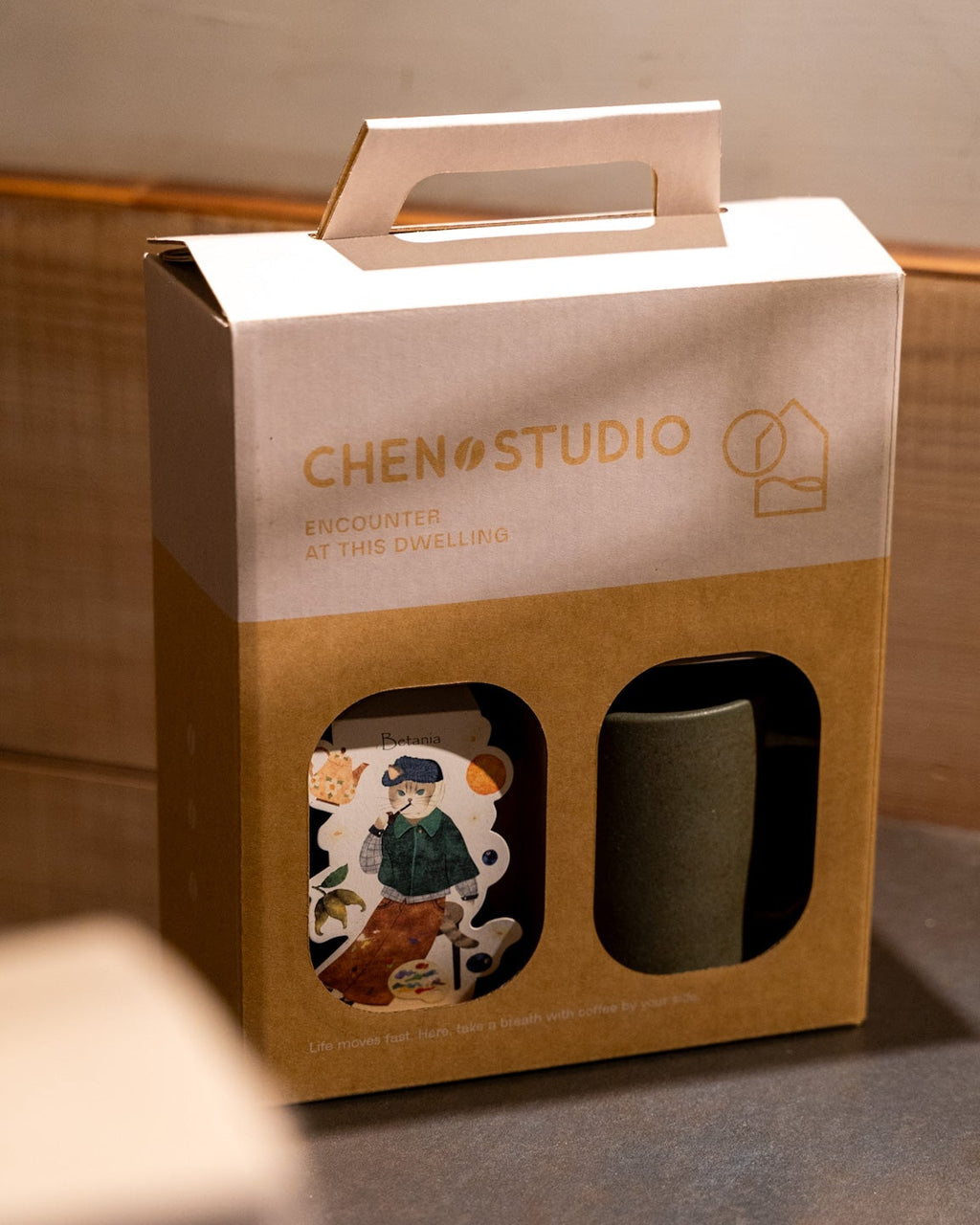 1+1 ｜ 精品賞味套組▗ 手沖濃縮咖啡貓瓶 x 風味賞陶瓷杯